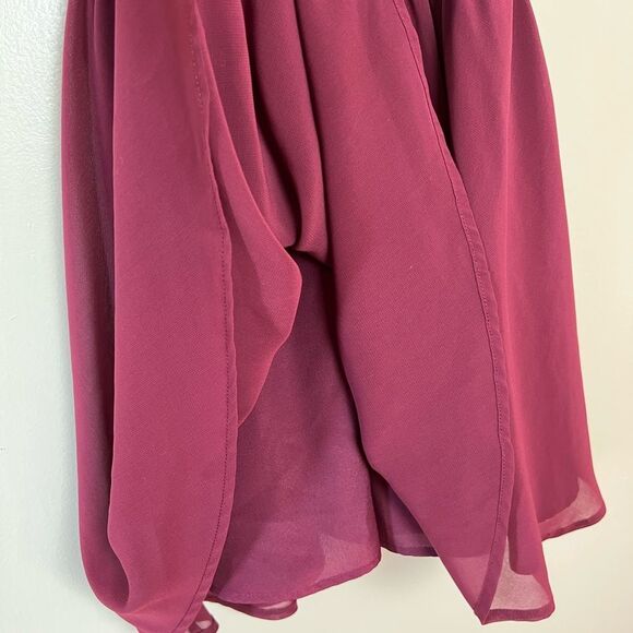 CLEARANCE! Burgundy Keepsake the Label Ruched Halter Dress Size S - Picture 5 of 6